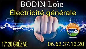 logo Bodin Loïc électricien pose de panneaux solaires photovoltaiques Royan Saintes Saujon