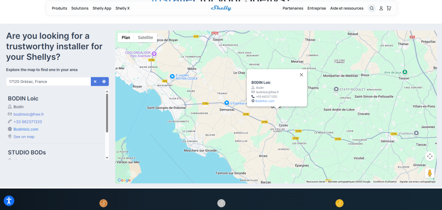 installateur referencé shelly